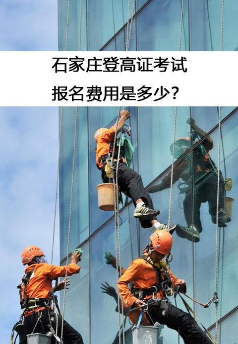 石家莊登高證考試的報名費用是多少？